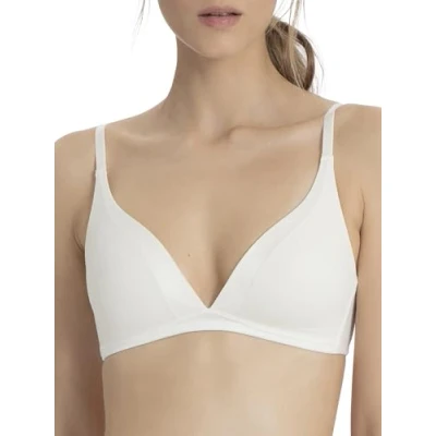 Image de Calida Cate Soutien Gorge Triangulaire, Ecru (Alabaster Crème 911), 70A Femme