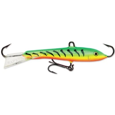 Image de Rapala Leurre de Pêche Jigging Rap Matériel Nage Naturelle pour Jigger Profondeur Variable 9cm / 25g Fabriqué en Estonie Glow Tiger