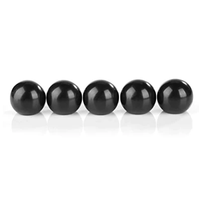 Image de Hyuduo 5 Pièces Bm6 * 25 Pommeau de Levier Vitesse à Boule en Bakélite Ronde, Rond, Insert Cuivre Remplacement Machine Outil,noix