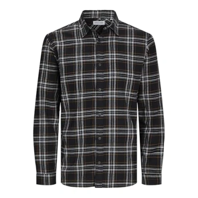 Image de JACK&amp;JONES PLUS Jjjoshua Fall Chemise en Flanelle LS Pls décontractée, Noir, 5XL Homme