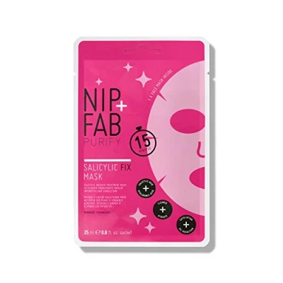 Image de Nip + Fab Salicylic Acid Fix, Masque en Feuille Avec Acide Salicylique, Hyaluronique, BHA, Fleur de Lotus, Nettoyant, 25 ml
