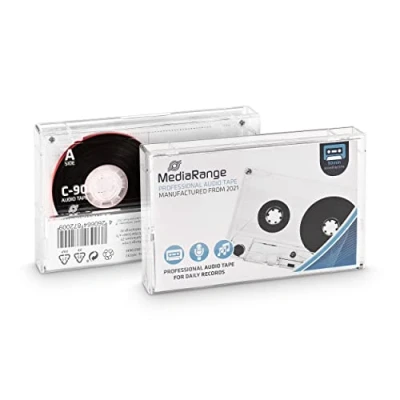Image de Cassette Audio Professionnelle MediaRange C 90 Min Type 1 Oxyde de Fer