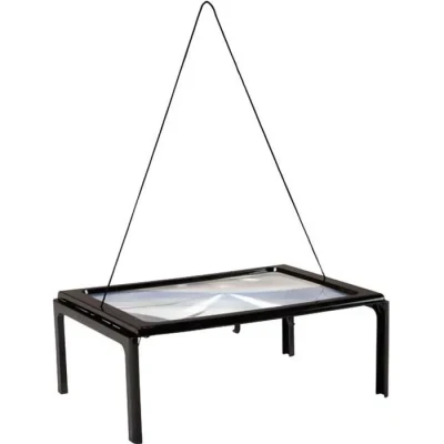 Image de Wellys R 087592 Loupe avec éclairage Grossissement 23 x 16,5 cm, 3 Pièces, Noir