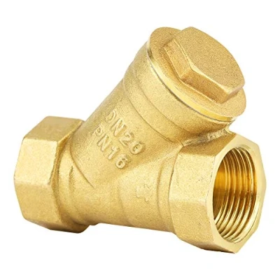 Image de Connecteur de vanne filtre à filetage femelle 3/4 &quot;BSPP bille en laiton forme Y pour la séparation l&#039;huile et l&#039;eau