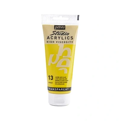 Image de Pébéo 837013 Studio Acrylique Tube Jaune Azo Clair 100 ml