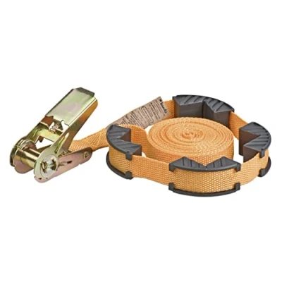 Image de kwb Sangle de serrage avec cliquet et mâchoires protection, 5 m x 25 mm, polypropylène (PP), résistante, testée TÜV/GS, optimale pour le lors du collage