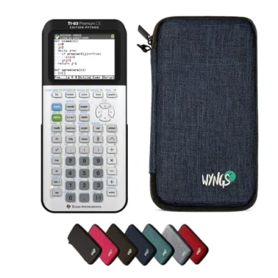 Image de CALCUSO Ensemble de Base Bleu avec Calculatrice Graphique TI 83 Premium CE Python