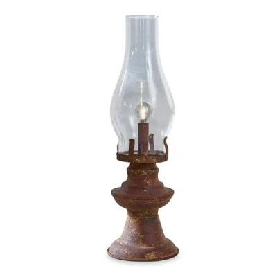 Image de Loberon Lanterne Quinn Verre, Fer H/D env. 36.5/11.5 cm Transparent/Marron Vieilli