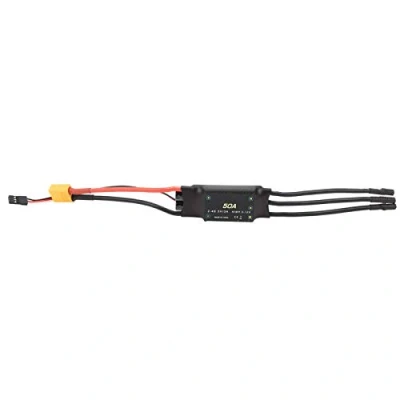 Image de ESC sans balais 50A, contrôleur de vitesse 5 V/3A BEC sortie accessoire RC pour avions en mousse Drone