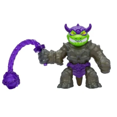 Image de Heroes of Goo Jit Zu BANDAI CO42932 Figurine d&#039;action Deluxe Rock Jaw, éponge et étire, Multicolore,