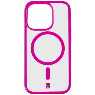 Image de Cellularline Pop MagSafe Case MAG Coque arrière Apple iPhone 15 Pro rose, transparent compatible avec POPMAGIPH15PROF