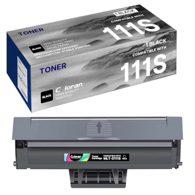 Image de Coloran MLT D111S Toner pour Samsung Xpress M2070W M2026W M2070 M2070FW M2020 M2026 M2022W M2022 M2070F M2020W Pack ( 1 Noir )