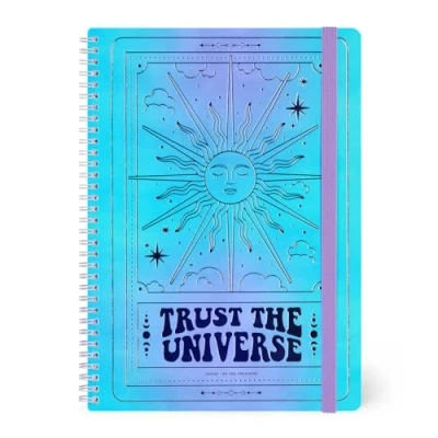 Image de Legami Cahier à rayures avec spirale, format A4, en papier FSC certifié, Spiral Notebook, édition spéciale, contient 1 feuille d&#039;autocollants, 160 pages, fermeture élastique, 21 x 29 cm, tarot