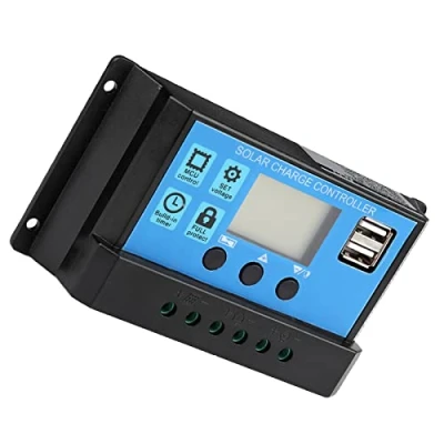 Image de KIMISS Contrôleur de solaire automatique 60A/50A/40A/30A/20A/10A 12V 24V PWM(60A)