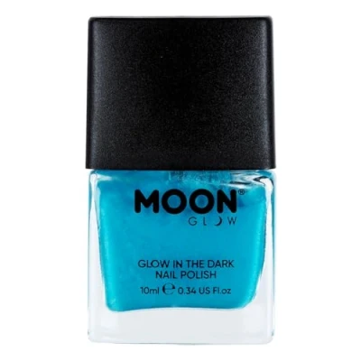 Image de Moon Glow Vernis à ongles phosphorescent phosphorescent, bleu, 10 ml (lot de 1)