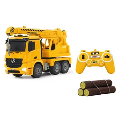 Image de Jamara 404950 Grue mobile Mercedes Arocs 2,4 GHz Echelle 1/20 Jaune
