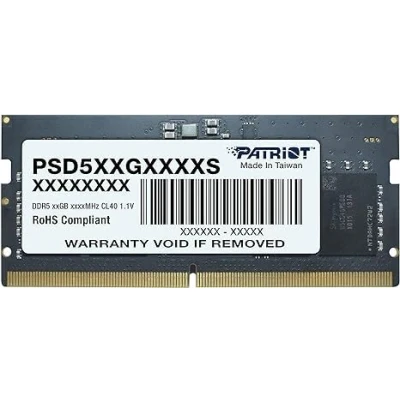 Image de Patriot Signature DDR5 RAM 32 Go (1X32 Go) 5600MT/s CL46 SODIMM Laptop/Notebook Memory Module PSD532G56002S