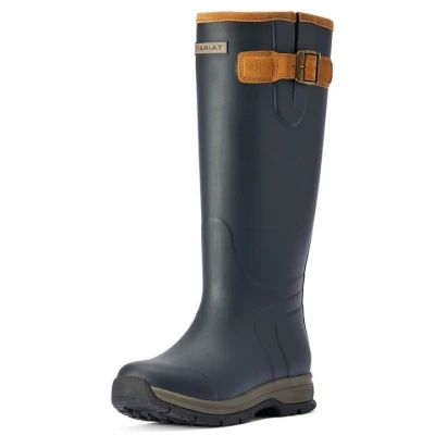 Image de Ariat Bottes d&#039;équitation caoutchouc isolées Burford bleu marine