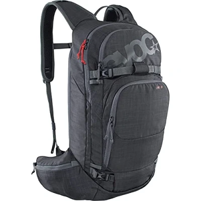 Image de EVOC LINE 20 sac à dos de randonnée, pour le ski (NEURALITE SYSTEM, compartiment séparé les avalanches avec plan d&#039;urgence, poches sur hanches, BODDY HUGGING), gris carbone chiné