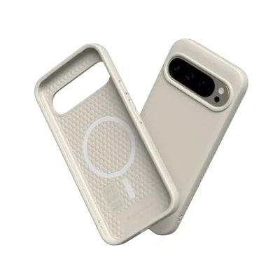 Image de RhinoShield Coque Compatible avec [Pixel 9 Pro XL] SolidSuit Magsafe Fine Technologie d&#039;absorption des Chocs et Finition Premium Mate Beige Coquillage
