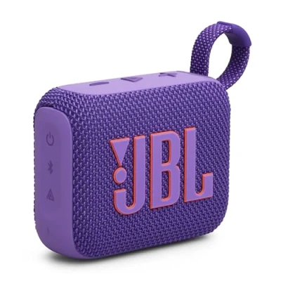 Image de JBL GO 4, Enceinte Bluetooth ultra portable, son Pro, basses percutantes, 7 heures d&#039;autonomie, fonction Playtime Boost, résistante à l&#039;eau et la poussière IP67, en violet