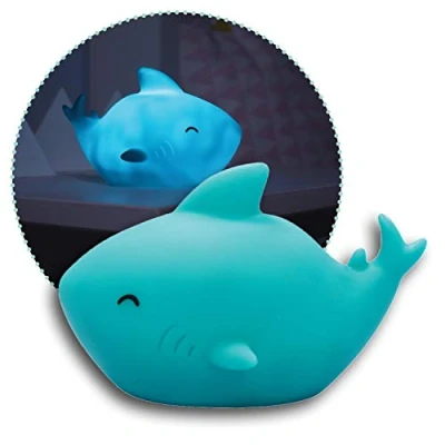 Image de reer Lumilu 52303 Sea Life Shark Veilleuse de requin pour baptême et anniversaire Bleu