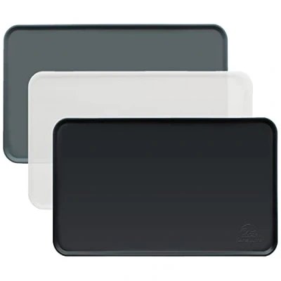 Image de KaraLuna Tapis de gamelle Basique en Silicone (Noir, 60 x 40 cm)