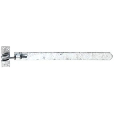 Image de Alberts 318277 Penture droite, bout arrondi, réglable de 30 mm galvanisée à chaud 460 x 40