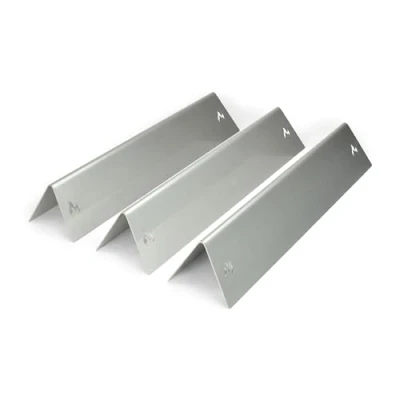 Image de Grillrost.com Das Original Rails aromatiques en Acier Inoxydable pour Weber Spirit &amp; II série 200 à partir de 2013 régulateur l&#039;avant (3 pcs.)