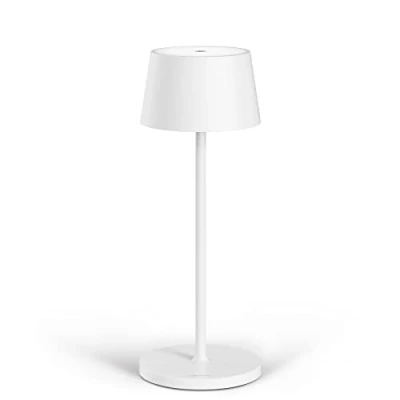 Image de Stilosa Lampe de Table Sans Fil Bureau Led Rechargeable à poser tactile Connecteur USB C Lampes Rechargeables Design Intérieures et Extérieur Blanc