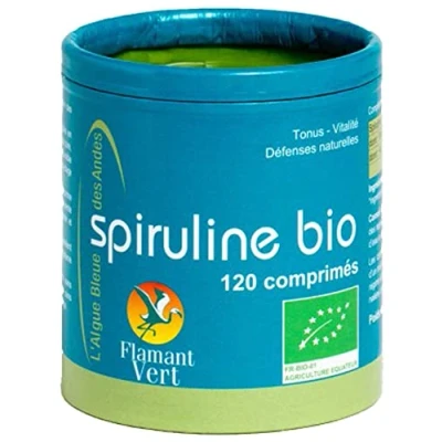 Image de Flamant Vert Spiruline Algue Bleue des Andes 120 Comprimés de 500 mg