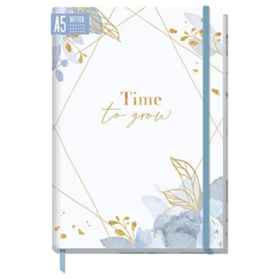 Image de Bullet Journal A5 [Time to Grow] avec Sangle Élastique 156 Pages Pointillé, Carnet de Trendstuff by Häfft Durable et climatiquement neutre