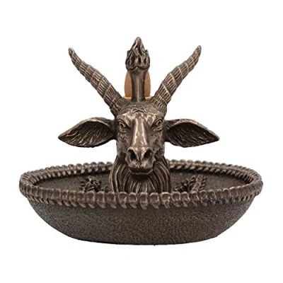 Image de Nemesis Now Baphomet&#039;s Wealth Brûleur d&#039;encens à refoulement Bronze 13 cm