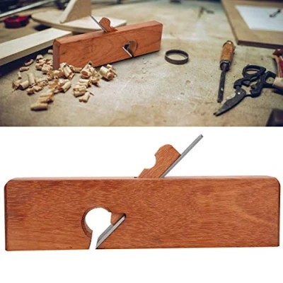Image de Menuisier d&#039;avion en bois, raboteuse à bord plat, outil de bricolage pour le travail du bois la main, coupe, polissage des surfaces