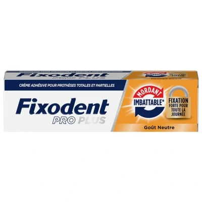 Image de Fixodent Pro Plus Maintien Imbattable Crème Adhésive Pour Prothèses Dentaires