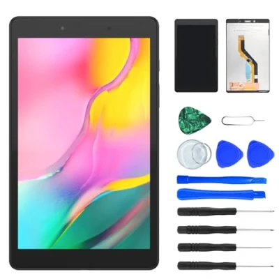 Image de NB+ Écran tactile LCD de rechange pour Samsung Galaxy Tab A 8.0 8&quot; 2019 unité d&#039;affichage numériseur panneau avant en verre avec outils (LTE SM T295, noir)