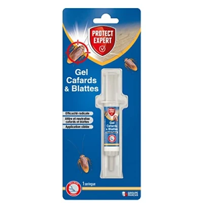 Image de PROTECT EXPERT Seringue Anti Cafards Et Blattes 10g Protection Jusqu’à 4 Semaines Application Précise Fabriqué en France CAFTUB1