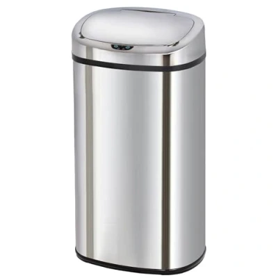 Image de Poubelle de cuisine automatique 68L MAJESTIC grande capacité en acier INOX avec cerclage