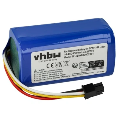 Image de vhbw 1x Batterie Compatible avec Samsung VR5000RM, POWERBOT E, VR05R5050WK Robot électroménager (3400mAh, 14,4V, Li ION)