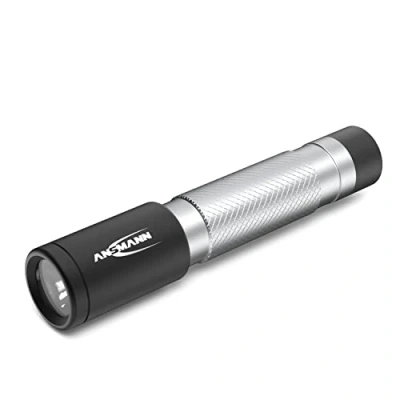 Image de ANSMANN DAILY USE Lampe de poche LED 50B (1 pce) torche idéale pour la maison, le jardin, garage, l&#039;atelier ou camping solide et maniable 55 Lumen, avec pile AAA incluse