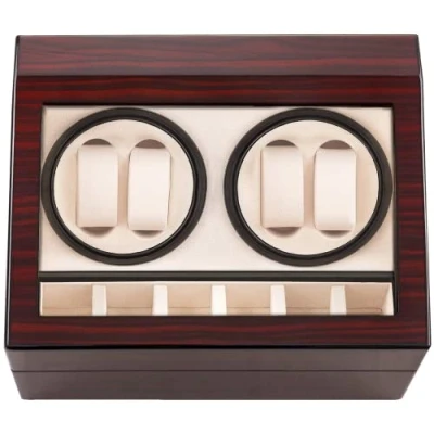 Image de HBselect Boîte de Remontoir Automatique avec 4 Positions et 6 espaces Rangement…