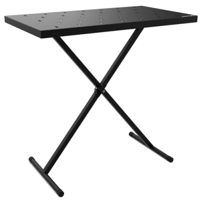Image de Audibax Onyx 200 Support Multifonction pour Piano ou Clavier, Contrôleur Midi, Table de Mixage DJ Percussions Ordinateurs Portables et Synthétiseurs en Rack Hauteur Réglable