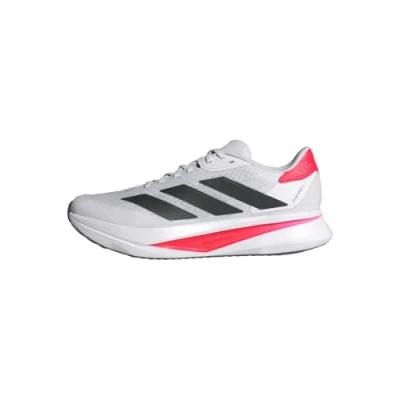 Image de adidas Performance Duramo Chaussures de running, Homme, Taille: 41 1/3, Footwear white/core black/lucid red Tissu / matière synthétique