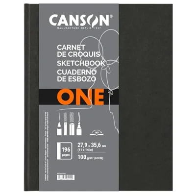 Image de CANSON One Carnet de croquis cousu 196 pages 27.9 x 35.6 cm 100g/m²