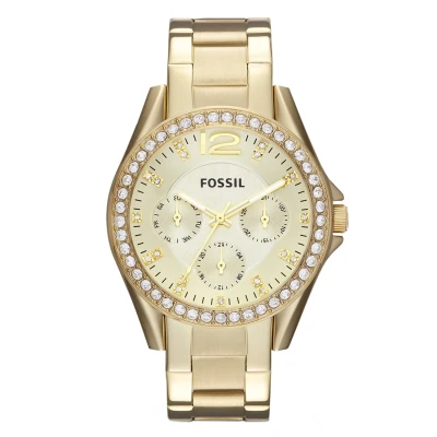 Image de Fossil Riley Montre goldcoloured, Femme, Taille: One Size, Gold coloured