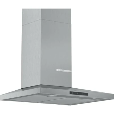 Image de Hotte decorative murale Bosch DWQ66DM50 aspirante Pyramide largeur 60 cm Débit d&#039;air maximum (en m3/h) : 610 Niveau sonore Décibel mini. / maxi. dBA) 50 72