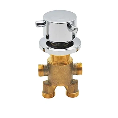 Image de AFUDER Split Piece Baignoire Cascade Robinet Douche Bain Mélangeur Manière Inverseur Vanne De Commande En Laiton Froid Eau Chaude