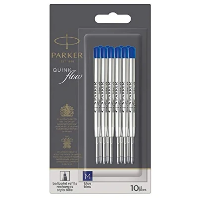 Image de Parker recharges pour stylo bille pointe large encre bleue QUINKflow lot de 1