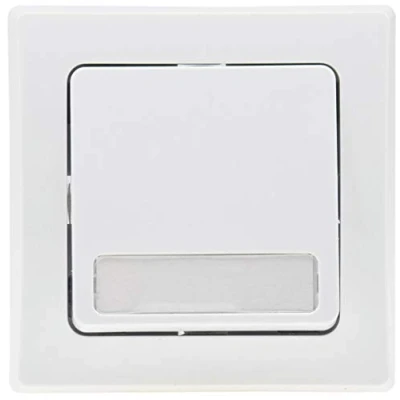Image de ChiliTec Bouton Poussoir Delphi Textfeld Plaque Nominative Sonnette UP Compatible avec Plusieurs Prises USB Blanc