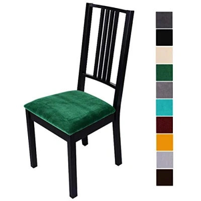Image de Homaxy Housse de Chaise, Chaise Universelle Lavables, Salle à Manger Universel, très Facile Nettoyer et Durable, Installer (Vert, 4 pièces)